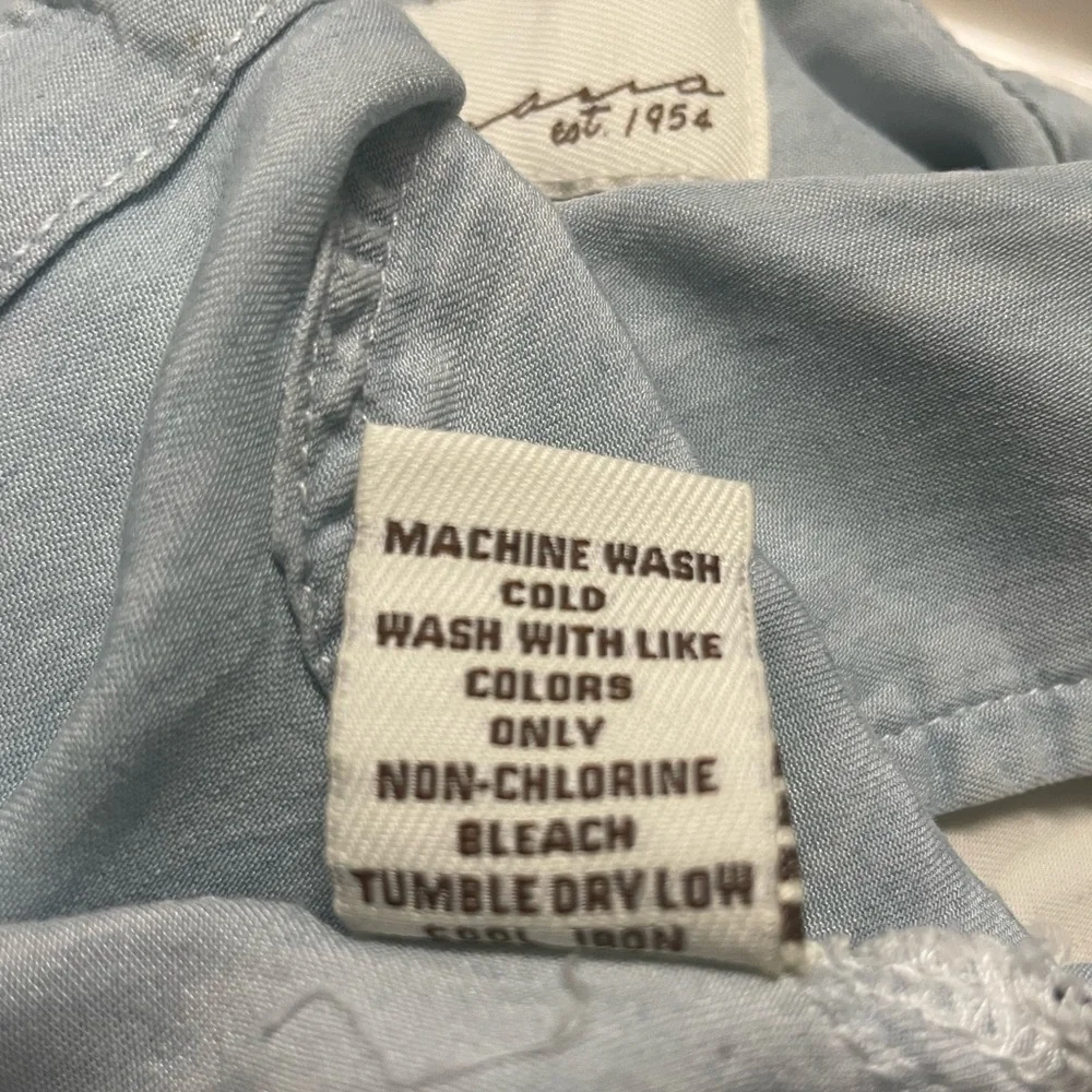 Vintage Light Blue Sleeveless Top - Picture 6 of 6